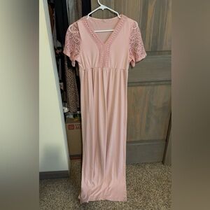 Pink Maternity Dress